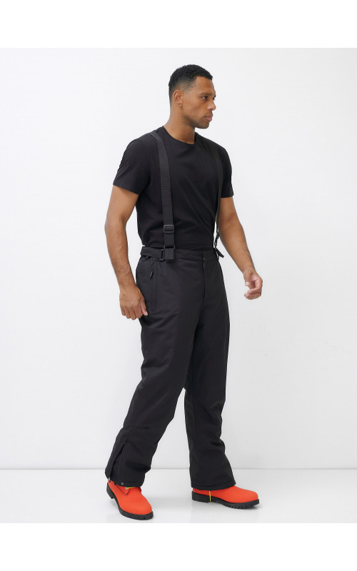 Мужской горнолыжный костюм: куртка и полукомбинезон для зимы