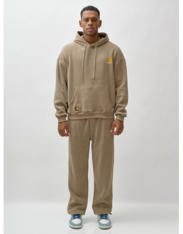 Мужской утеплённый спортивный костюм с начёсом для осени