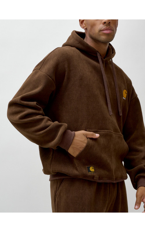 Мужской утеплённый спортивный костюм с начёсом для осени.