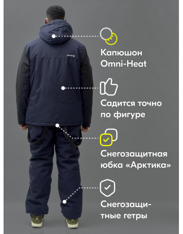 Мужской горнолыжный костюм для зимы: защита и комфорт на склонах