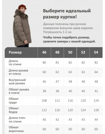 Пуховик зимний женский с мехом и капюшоном, коричневый.