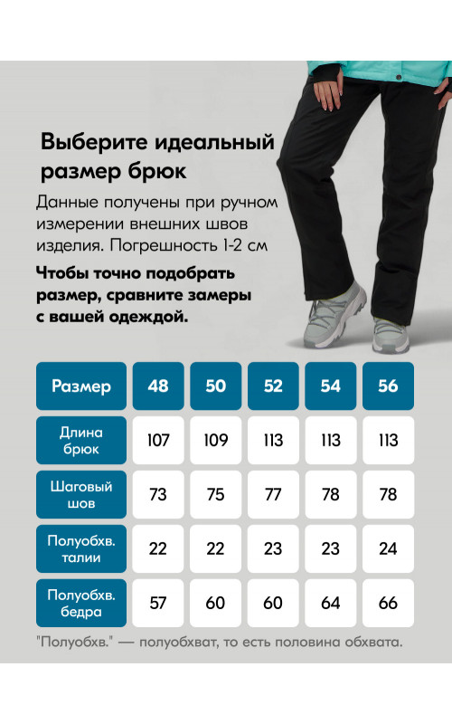 Женский зимний горнолыжный костюм большого размера, бирюзовый