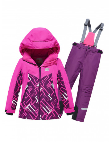 Детский горнолыжный зимний костюм для девочки.