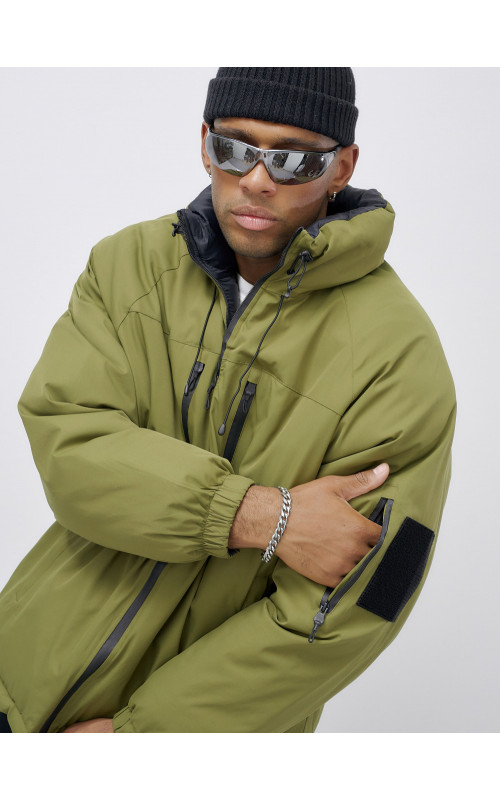 Мужская зимняя куртка двусторонняя для активного отдыха