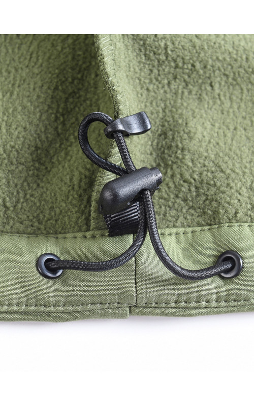 Мужская спортивная ветровка с капюшоном softshell, цвет хаки