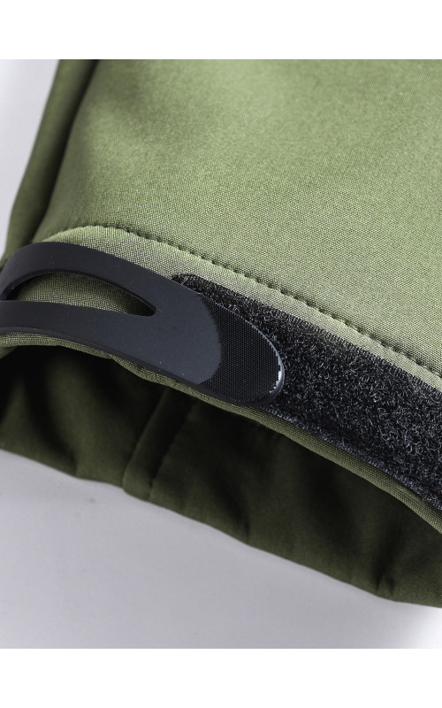 Мужская спортивная ветровка с капюшоном softshell, цвет хаки