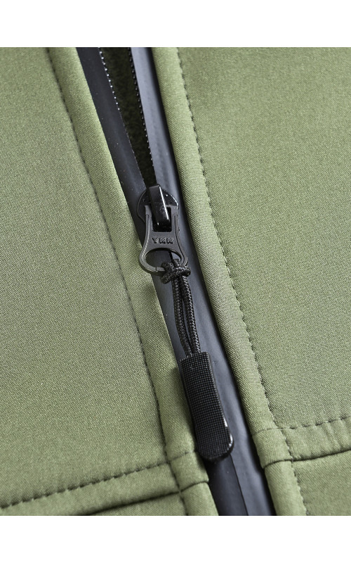Мужская спортивная ветровка с капюшоном softshell, цвет хаки