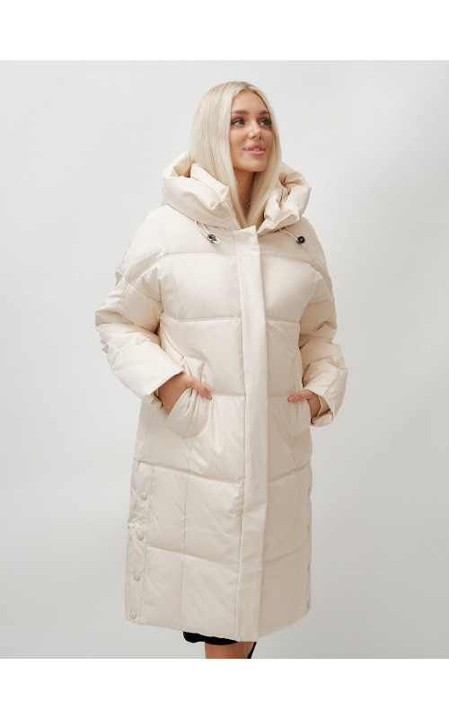 Длинный зимний пуховик для женщин