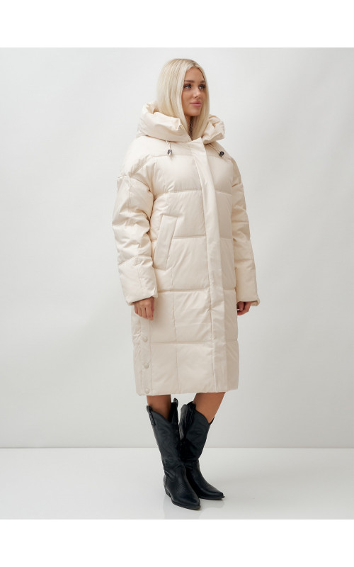 Длинный зимний пуховик для женщин