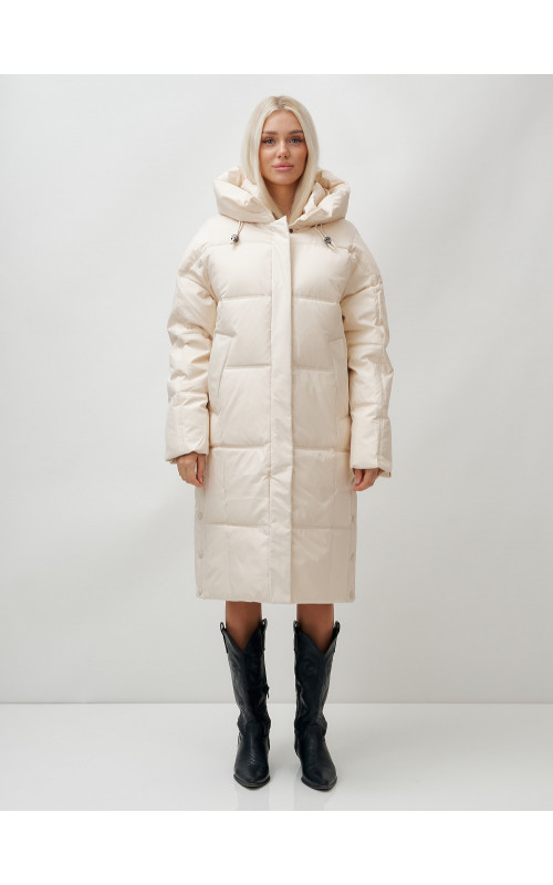 Длинный зимний пуховик для женщин