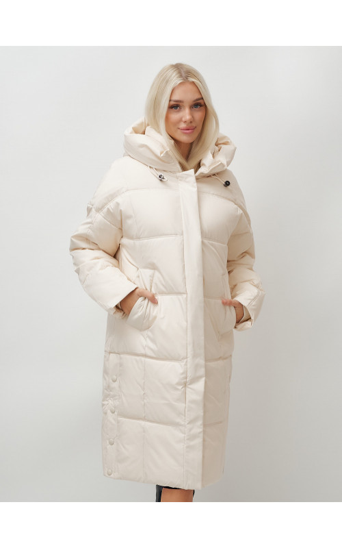 Длинный зимний пуховик для женщин