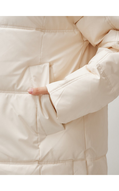 Длинный зимний пуховик для женщин