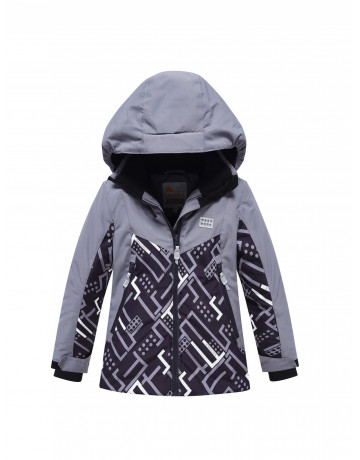 Горнолыжный костюм для мальчика серого цвета