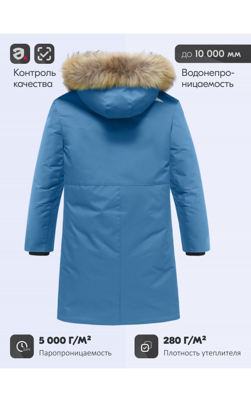 Зимняя парка с мехом енота для мальчика-подростка