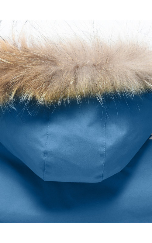 Зимняя парка с мехом енота для мальчика-подростка