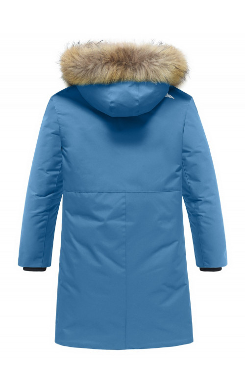 Зимняя парка с мехом енота для мальчика-подростка