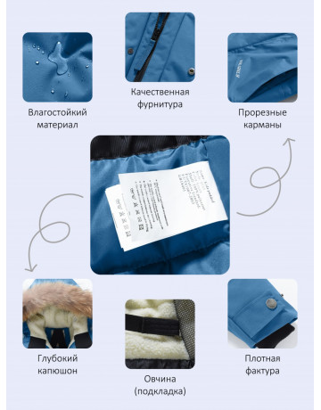 Зимняя парка с мехом енота для мальчика-подростка