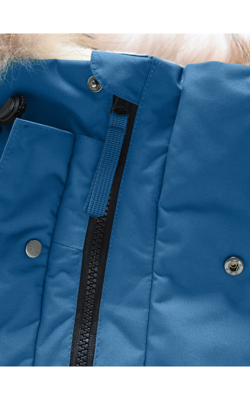 Зимняя парка с мехом енота для мальчика-подростка