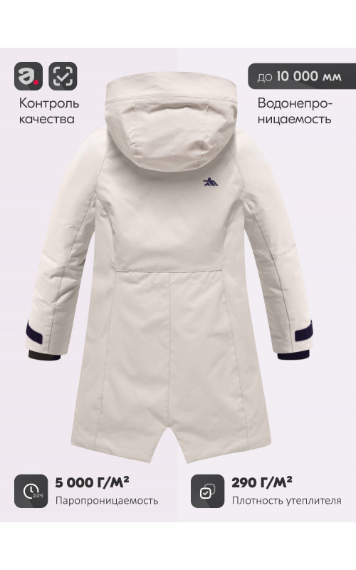 Зимняя парка для девочки-подростка с меховой подкладкой.