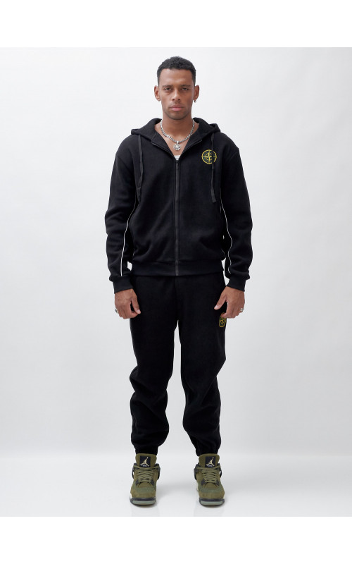 Утеплённый демисезонный костюм для мужчин свободного кроя.