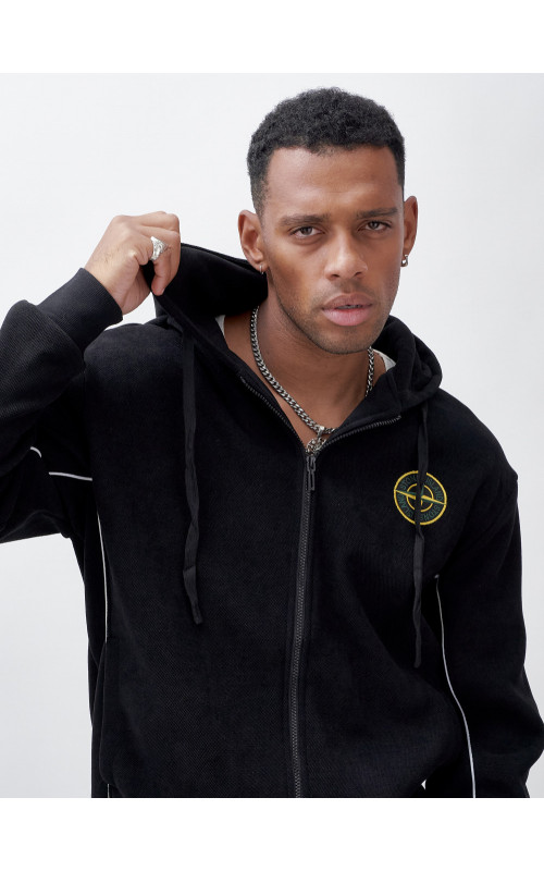 Утеплённый демисезонный костюм для мужчин свободного кроя.