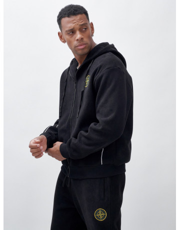 Утеплённый демисезонный костюм для мужчин свободного кроя.