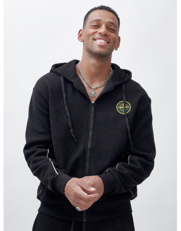 Утеплённый демисезонный костюм для мужчин свободного кроя.