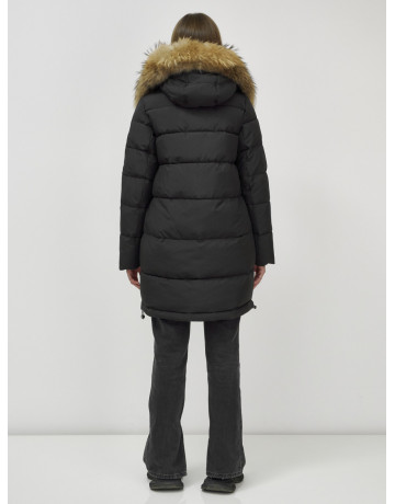 Женская зимняя куртка премиум-класса с мехом енота.