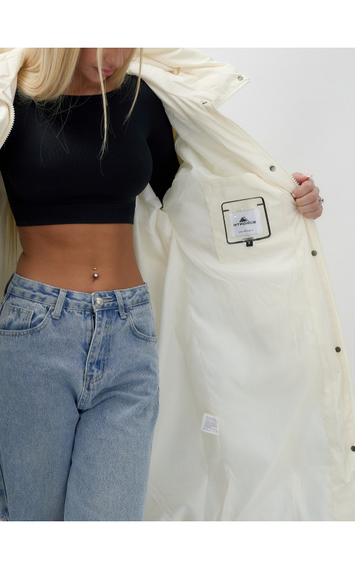 Женская куртка летучая мышь с капюшоном, утеплённая