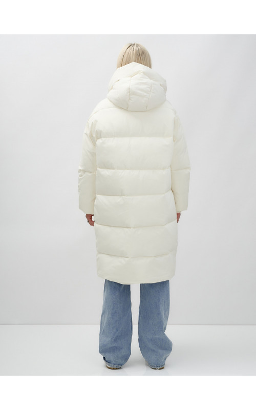 Женская куртка летучая мышь с капюшоном, утеплённая