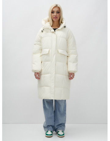 Женская куртка летучая мышь с капюшоном, утеплённая