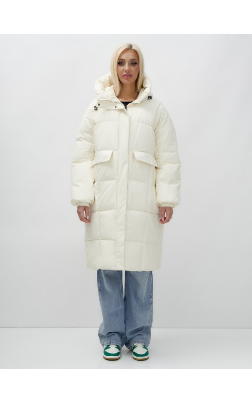 Женская куртка летучая мышь с капюшоном, утеплённая