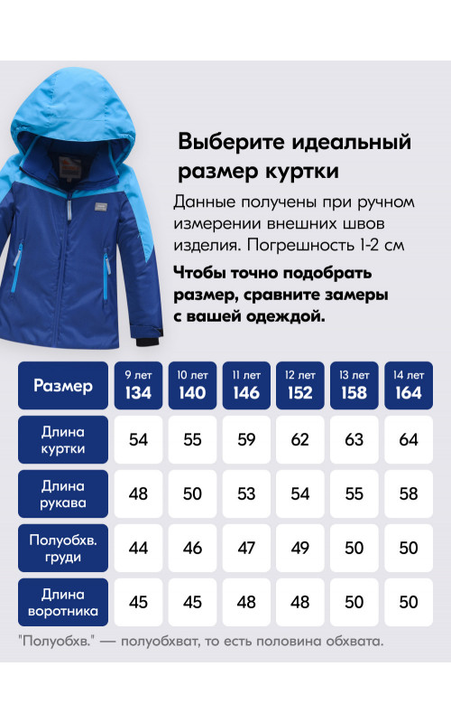 Горнолыжный костюм зимний для мальчика синего цвета