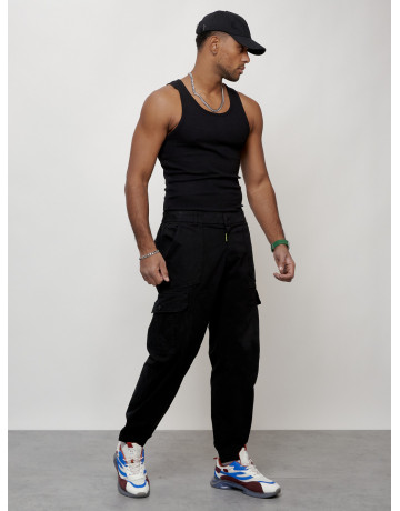 Мужские брюки карго зауженного кроя.