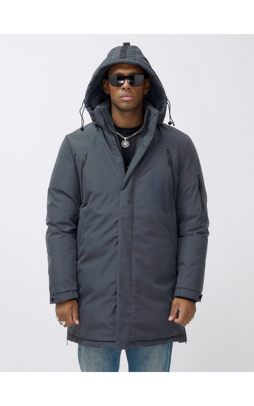 Мужская зимняя парка большого размера для холодной погоды