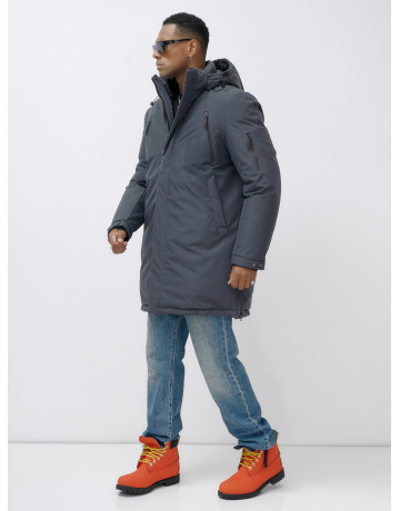 Мужская зимняя парка большого размера для холодной погоды