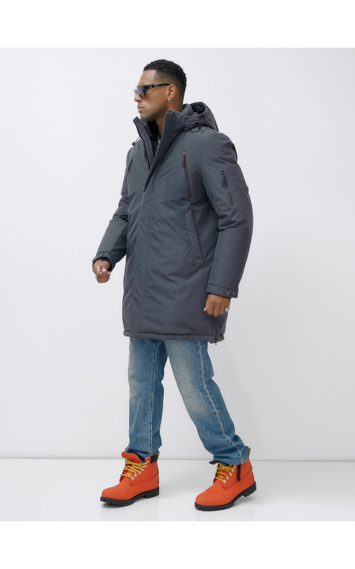 Мужская зимняя парка большого размера для холодной погоды