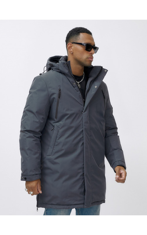 Мужская зимняя парка большого размера для холодной погоды