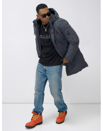 Мужская зимняя парка большого размера для холодной погоды