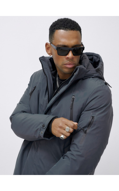 Мужская зимняя парка большого размера для холодной погоды