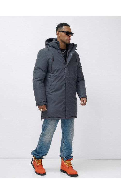 Мужская зимняя парка большого размера для холодной погоды