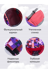 Горнолыжный костюм зимний для девочки, фиолетовый
