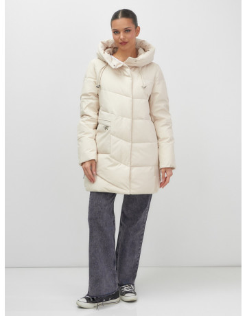 Утеплённая женская куртка с капюшоном для осени и зимы.