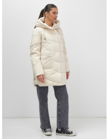 Утеплённая женская куртка с капюшоном для осени и зимы.