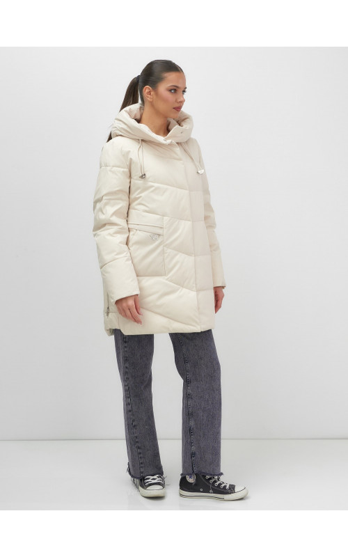 Утеплённая женская куртка с капюшоном для осени и зимы.