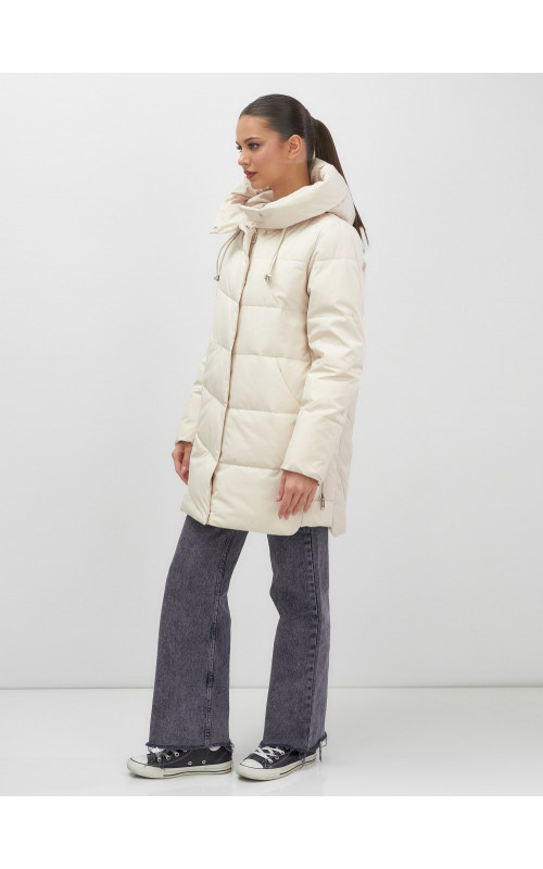 Утеплённая женская куртка с капюшоном для осени и зимы.