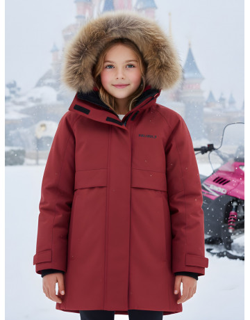 Зимняя парка для девочки-подростка, стильная и практичная.