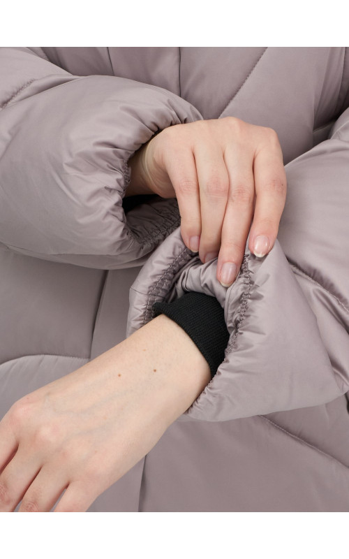 Пуховик для женщин с мехом песца