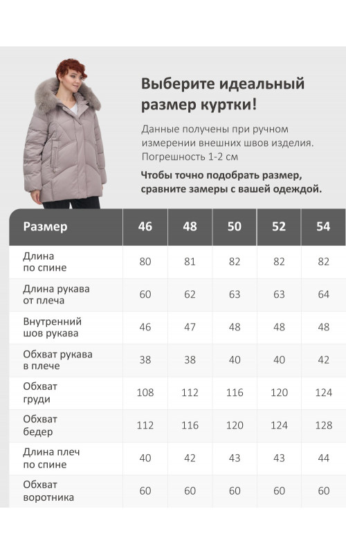 Пуховик для женщин с мехом песца