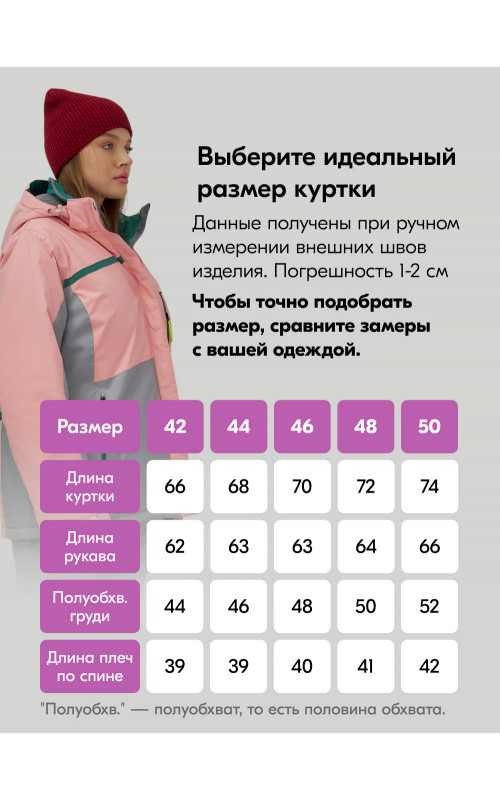 Женский горнолыжный костюм персикового цвета